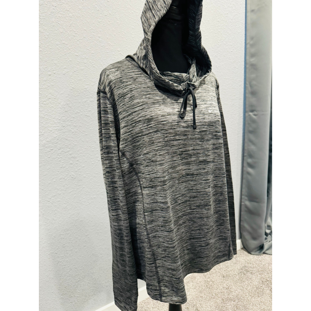 Columbia Women's Heathered Gray Long Sleeve Pullover, Size XL - Picture 3 of 8